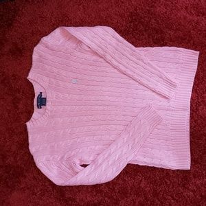 Ralph Lauren Cable Knit Sweater Pink Size XS
